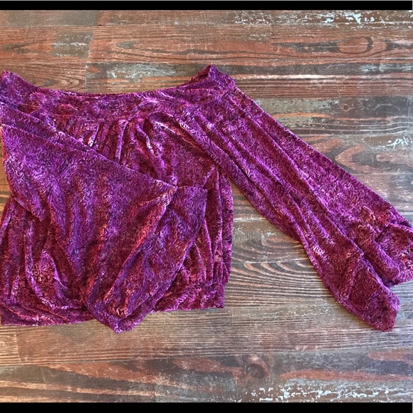 Free People OTS velvet lace top - Picture 8 of 8